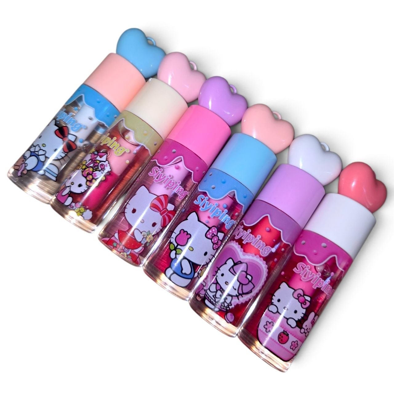 White Cat 6 Pc Lip Oil Set