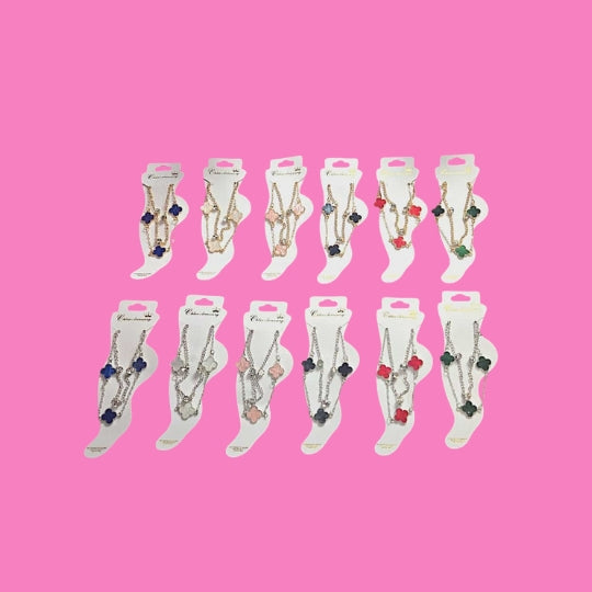 Clover Double Layer Anklet