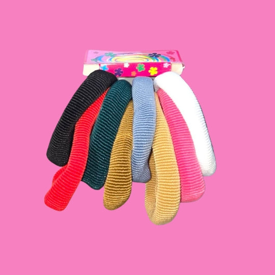 Colorful Thick Wide Scrunchies