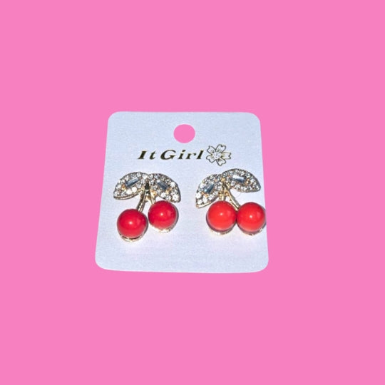 Cherry Bling Earrings