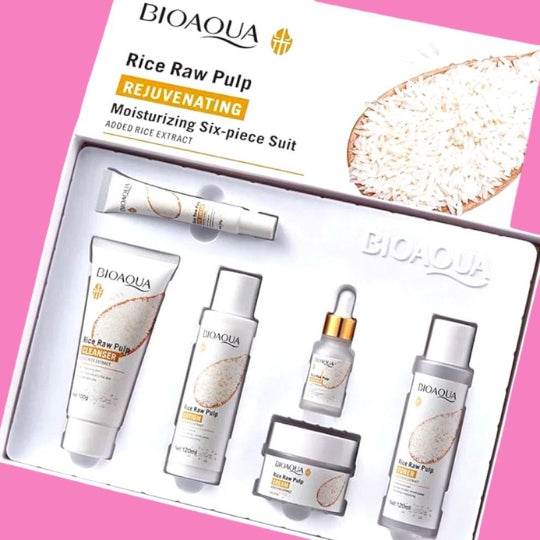 Bioaqua Rice 6 Pc Skin Gift Box