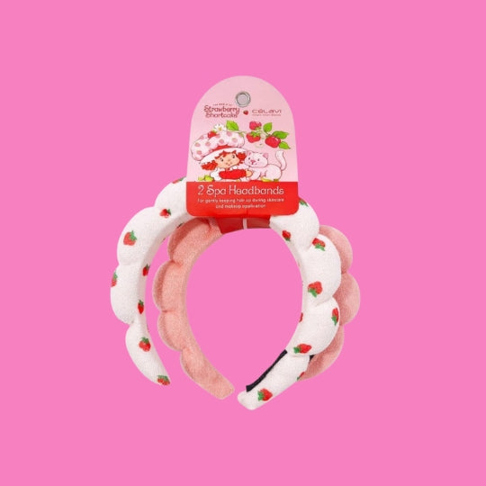 Strawberry Girl 2pc Sponge Headband