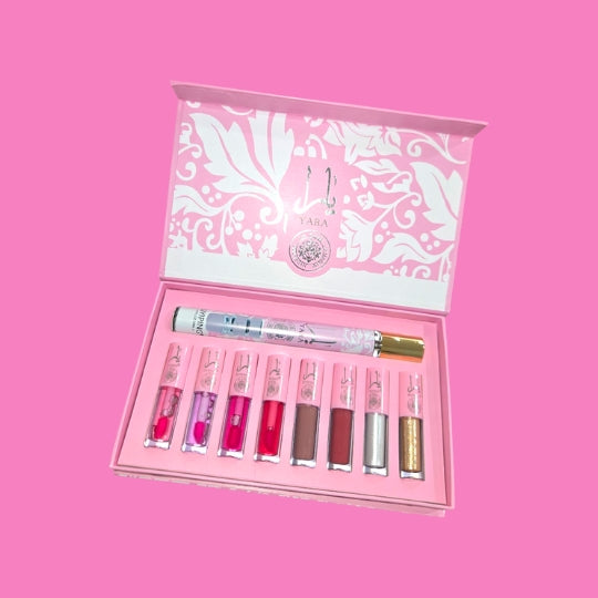 Yara Pink Fragrance + Mini Lipgloss Set