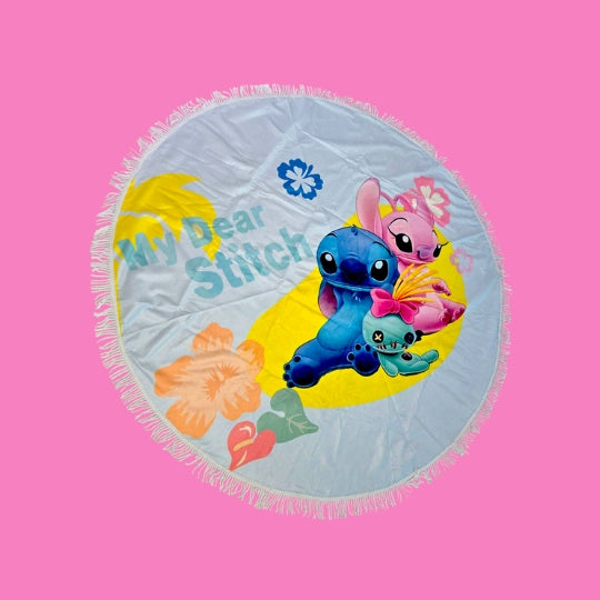Blue Guy Aloha Picnic Towel