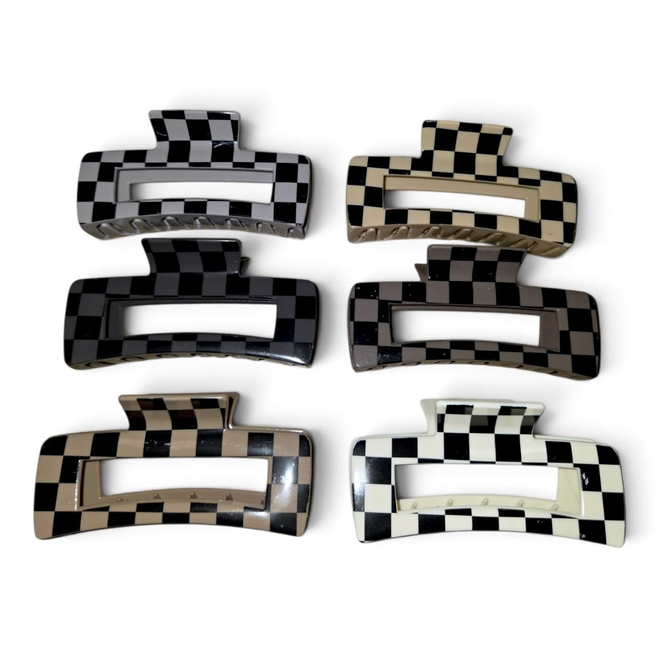 Checkered Hair Clip