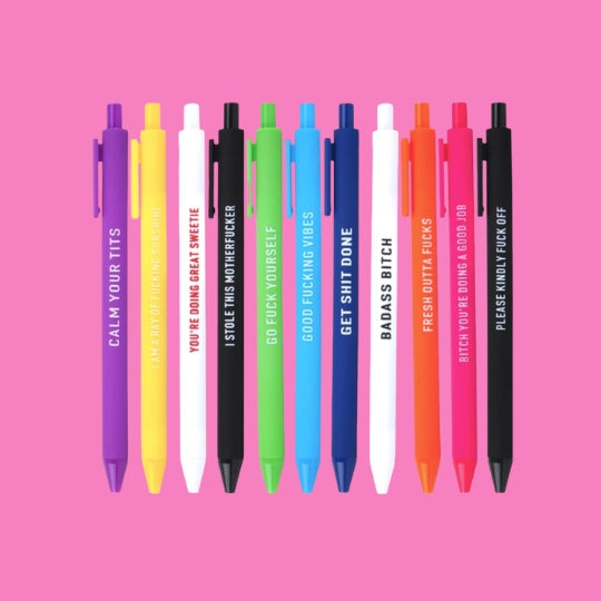 Comedy 11 Pc Pen Set