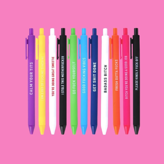 Comedy 11 Pc Pen Set