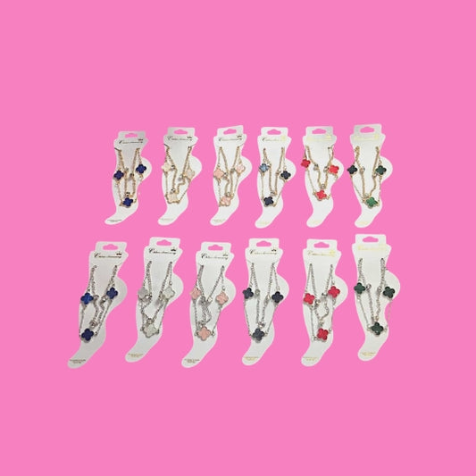 Clover Double Layer Anklet