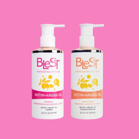 BLEST Argan Oil + Biotin Shampoo & Conditioner Set