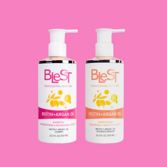 BLEST Argan Oil + Biotin Shampoo & Conditioner Set