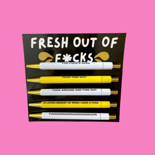 Fresh Out Of F*cks Pen Set
