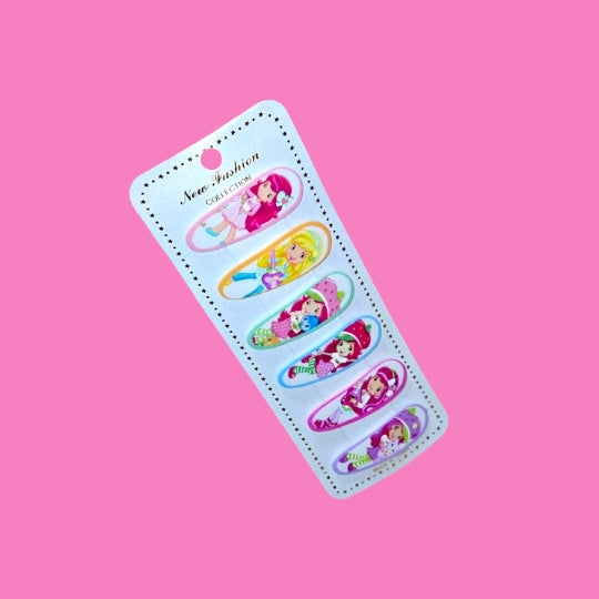 Strawberry Girl Hair Clip 6-Pk