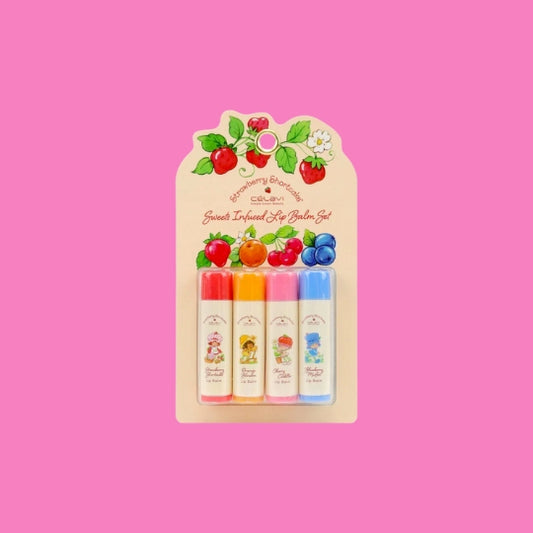 Strawberry Girl 4pc Lip Balm Set