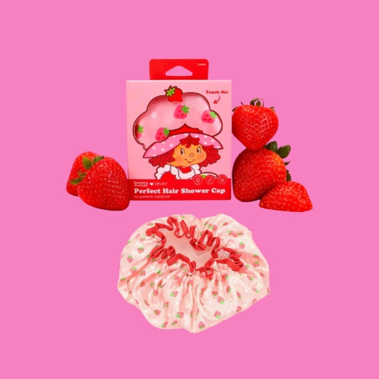 Strawberry Girl Shower Cap