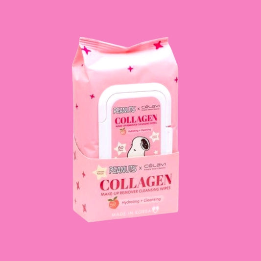 Peanuts Collagen White Peach Wipes