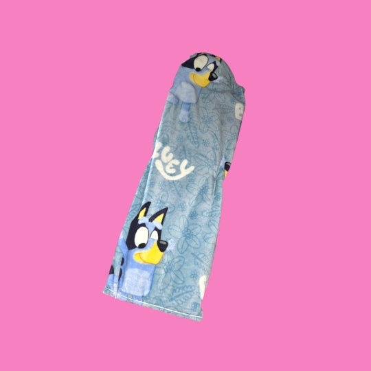 Blue Dog Plush Throw 50x70