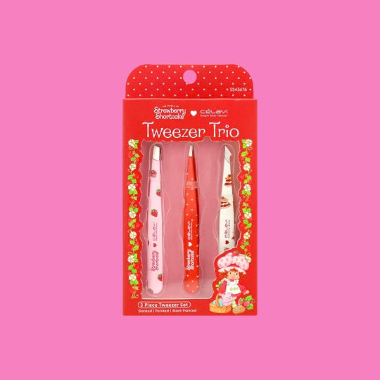 Strawberry Girl 3 Pc Tweezer Set